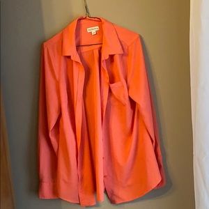 Coral Button Down